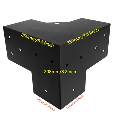 6''x6'' 3-pergolabeugels
